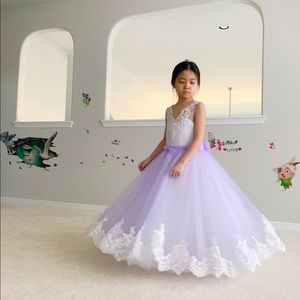 girls party recital dress 8-10years old ，wedding